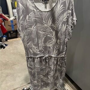 Hilary Radley Gray Patterned Dress